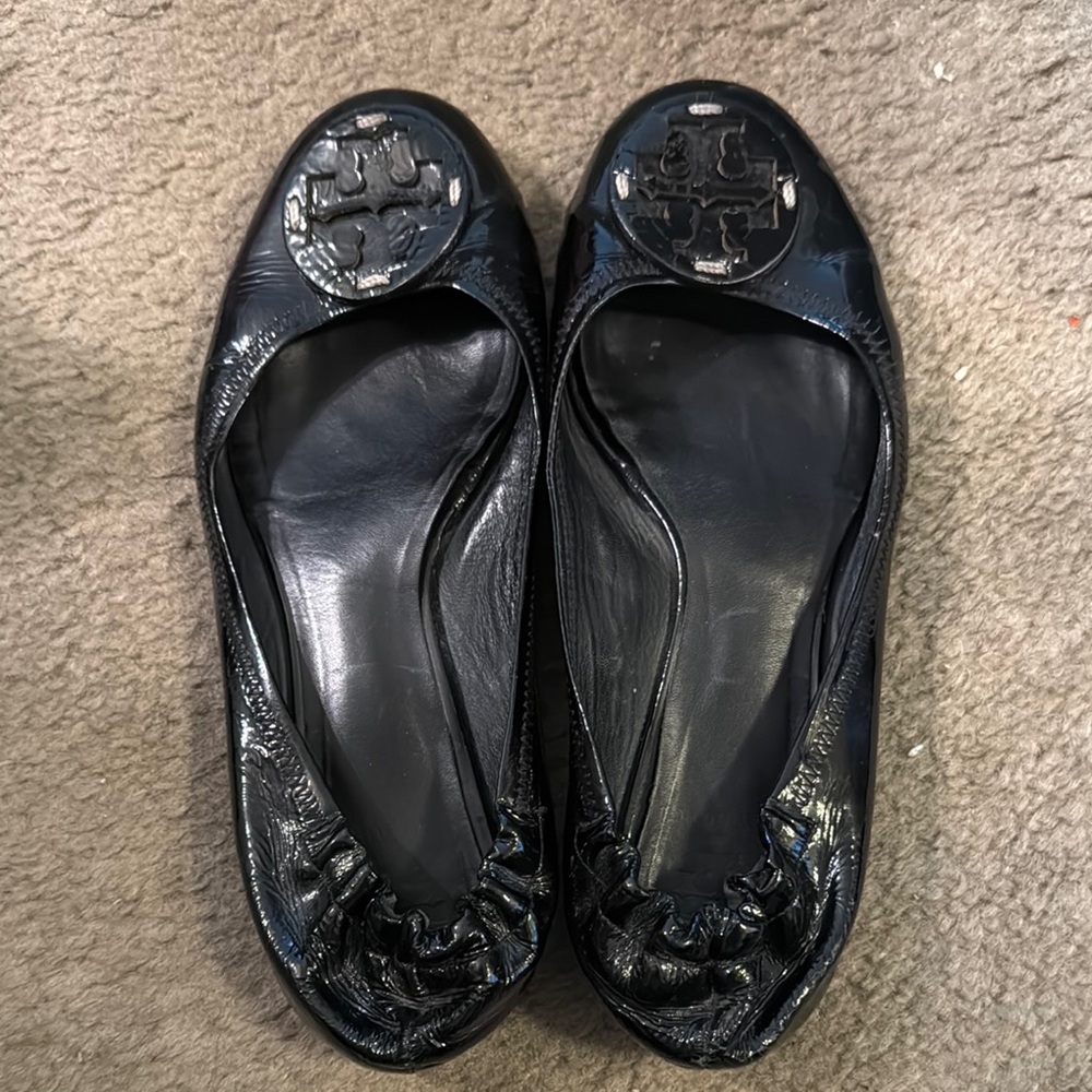 Tory Burch Black Ballet Flats